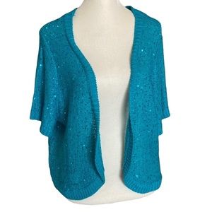 Sparkling Blue Cardigan/Shawl